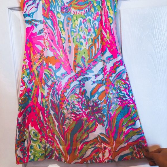 Lilly Pulitzer Neon Coral Dress - Picture 4 of 8